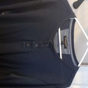 3 button waffle print Henley from banana republic